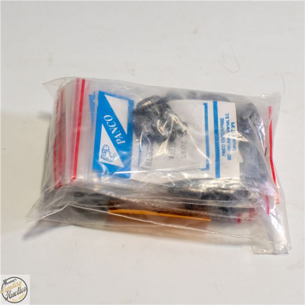 12 X RUBBER CENTER SINKERS 1/5 OZ X 5 PC PER PACK