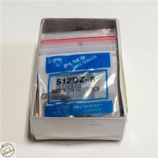 BOX OF 12 X 5 SIZE 8 1/4 OZ BELL SINKERS