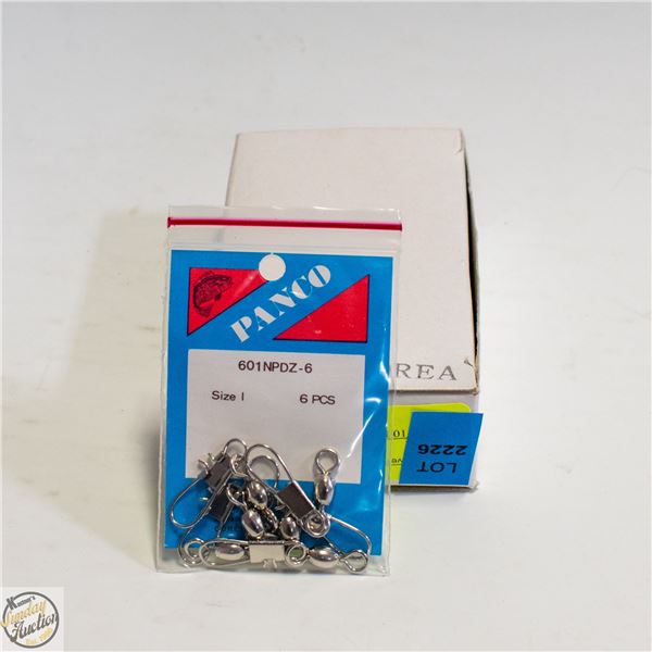BOX OF 10 PACKS OF 6 SWIVELS