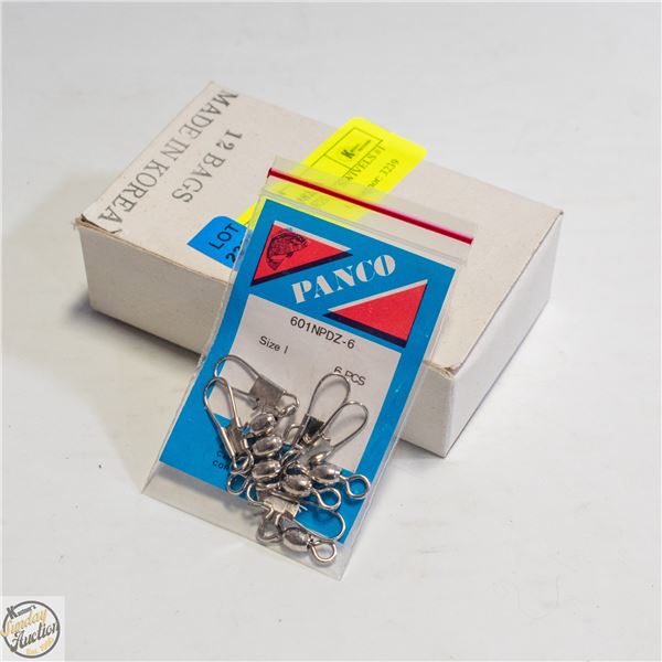 BOX OF 12 X 6 BAGS OF SWIVELS #1