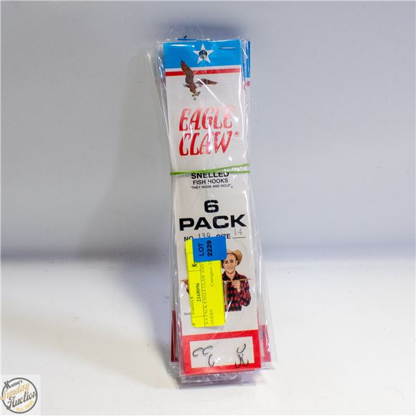 12 X 6 PACK EAGLE CLAW AND LEADERS