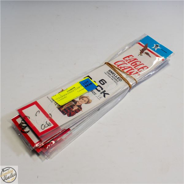 12 X 6 PACK EAGLE CLAW AND LEADERS