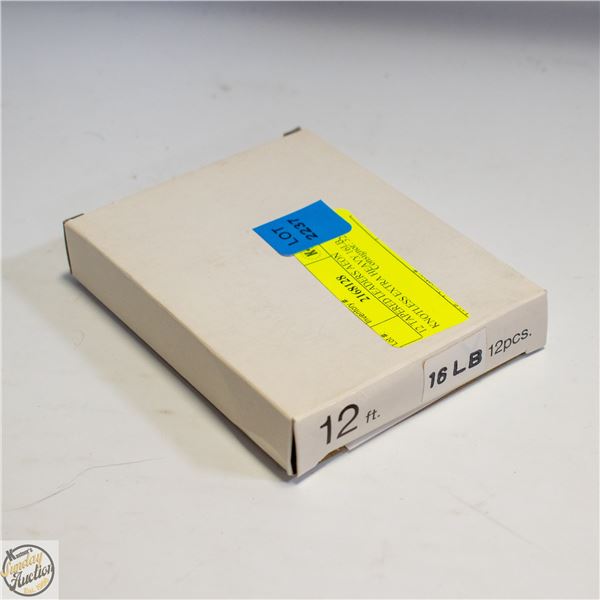 12 TAPERED LEADERS AEON KNOTLESS EXTRA HEAVY 16LB