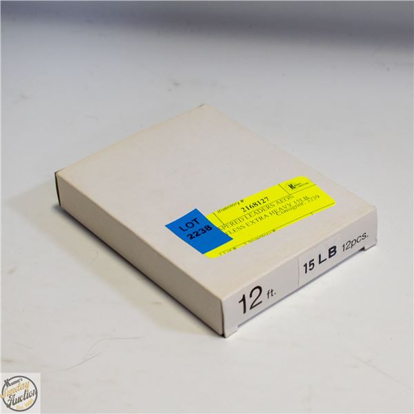 12 TAPERED LEADERS AEON KNOTLESS EXTRA HEAVY 15LB