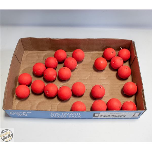 24 X RUBBER BOBBERS