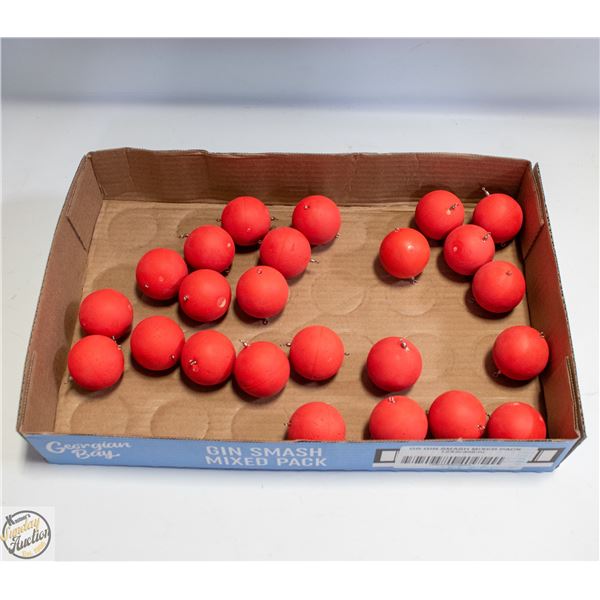 24 X RUBBER BOBBERS