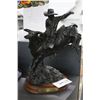 Image 1 : Small Bronze Bull Rider A Perfect Eight The Only Safe Place