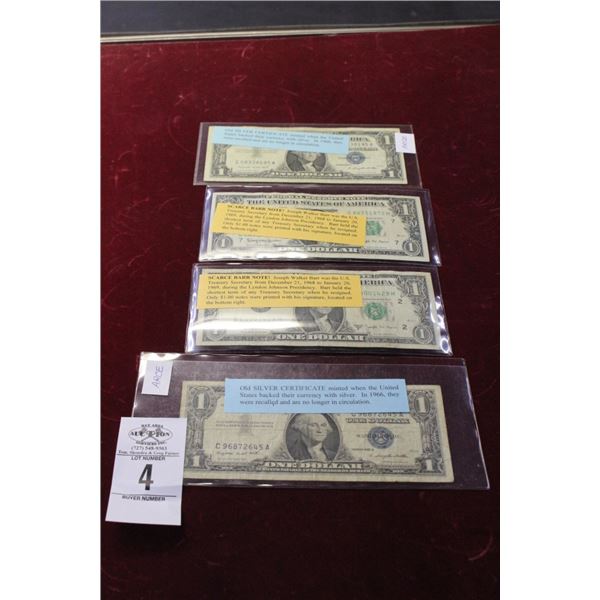 Old Silver Certificates, Barr Notes - 4