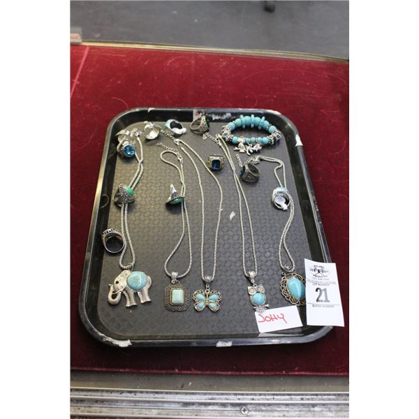Asst. Turquoise Necklaces/Rings/Charms