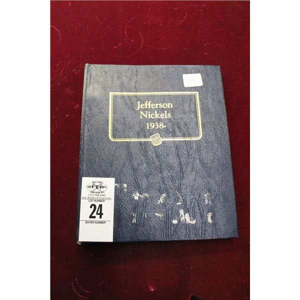 Jefferson Nickels Collector Book - Mostly Full