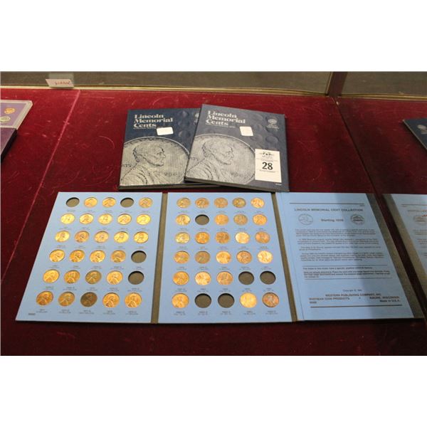 Lincoln Cents Collector Books 3 - Mostly Full