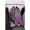 Image 2 : Bull Size Large/Medium Purple Skeleton Motif Light Jackets - 2