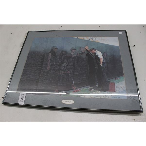 Framed Wall Art Reflections  24"  X  30"  - Cracked Pane