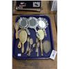 Image 1 : Vanity Mirrors, Brushes, Silverplate Spoons