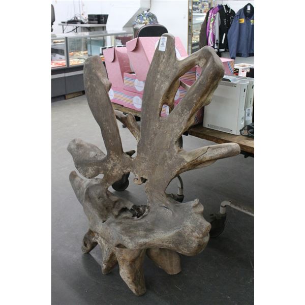 Large Cypress Stump Cut Patio Chair