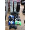 Image 1 : Xbox 360 Consoles  3 w/One Adapter and 7 Controllers