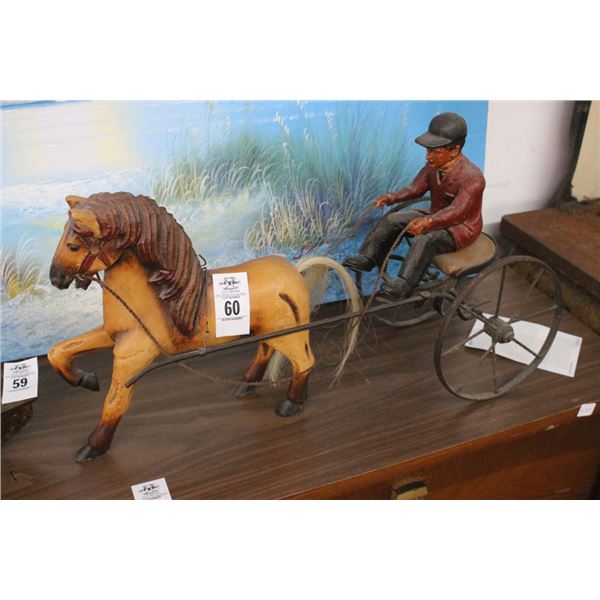 Figural Horse Drawn Chariot