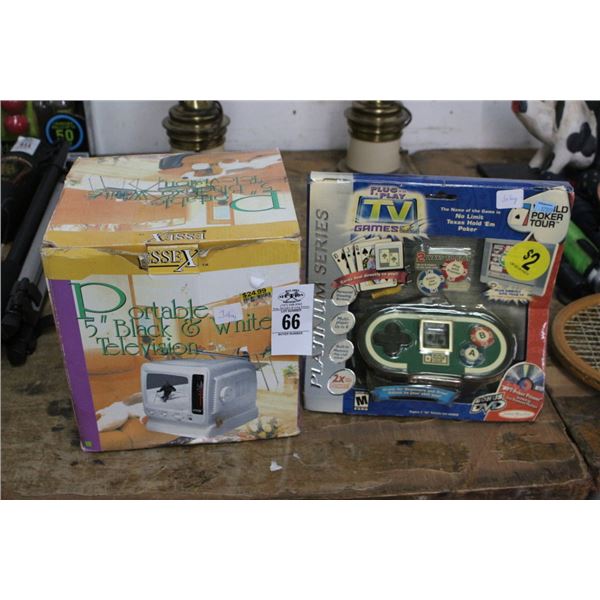 Electronic Poker Game, Portable TV