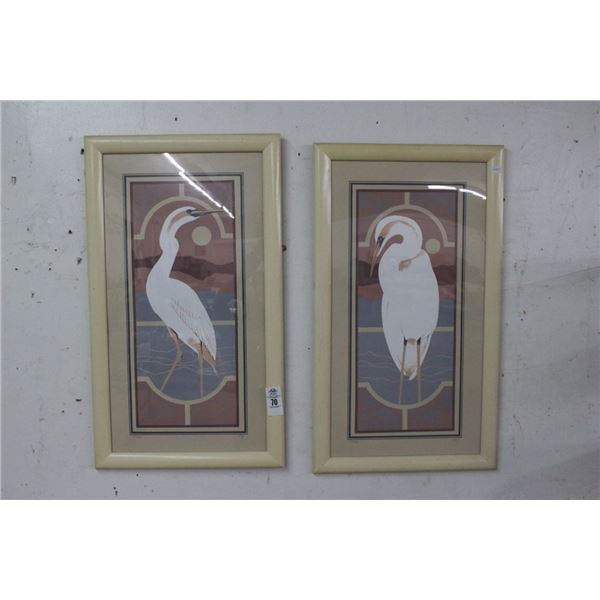 Heron 2 Pc. Wall Art