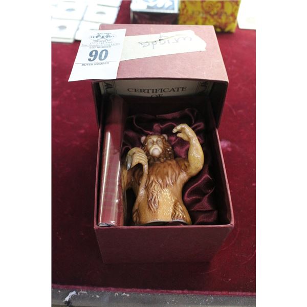 Knowles Wizard of Oz Lion Figurine w/COA