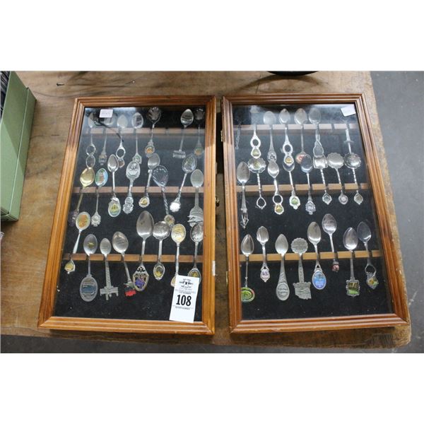 Shadow Box Displays 2 w/Spoon Collection