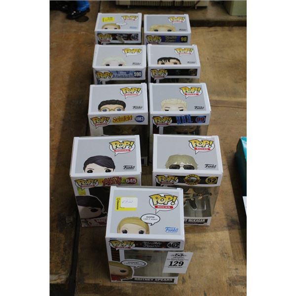 9-Asst. Celebrity Pop Rocks /Figurine w/Brittany/Billy Idol/Other - 9 X $