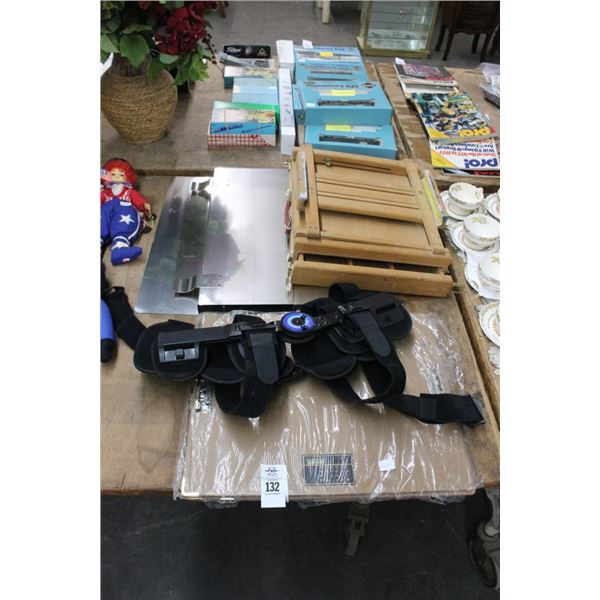 Artist Easel, Clip Boards, Leg Brace, SS Trim