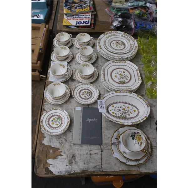 Spode Floral China, Bavarian Dishes