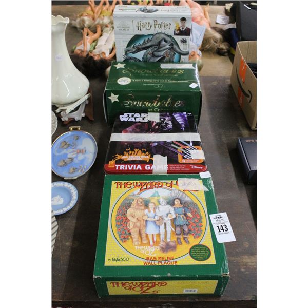 Wizard of Oz Plaque, Star Wars Trivia, Snow Babies Collection, Harry Potter Puzzle