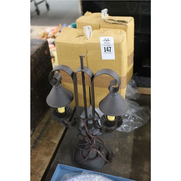 Ornate Double Candle Lamps - 3