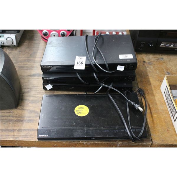 Samsung DVD Players 3, Toshiba Blueray Player
