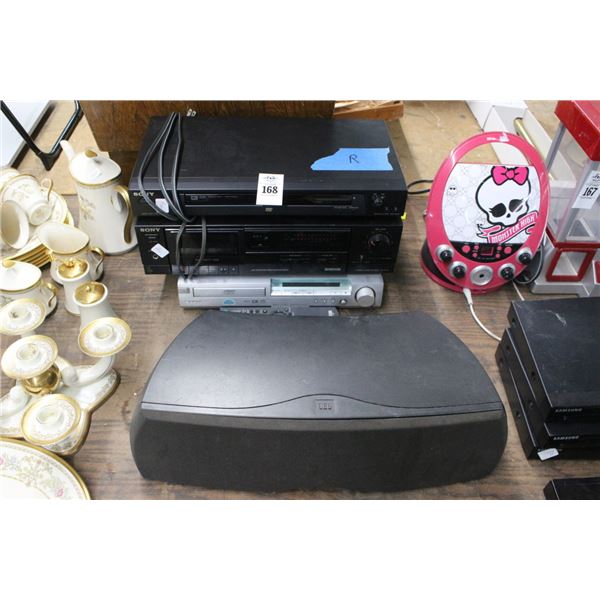 Sony DVD Player, Cassette Player, JBL Sub Woofer