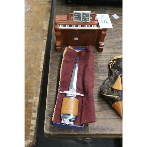 Flint Lighter Letter Opener, Piano Décor