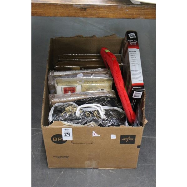 Asst. Curtains, Tablecloths, Pillow Covers