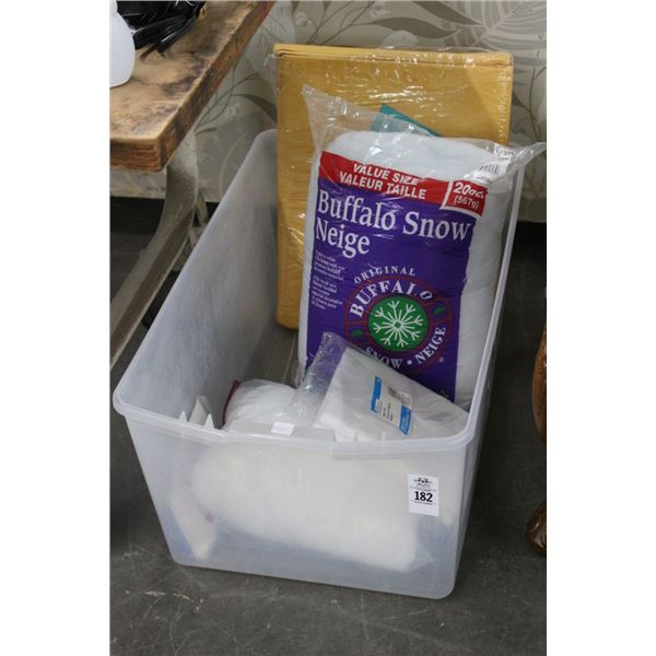 Bubble Mail Envelopes, Snow Décor, Felt In Tub