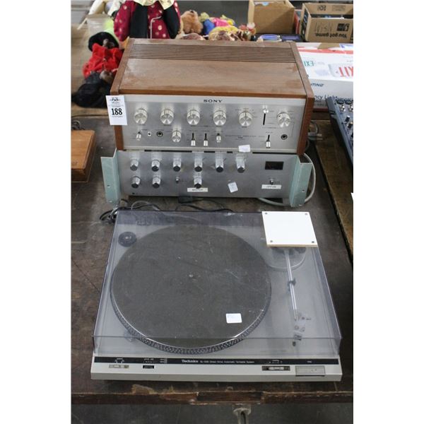 Vintage Sony Amps 2, Technics Turntable
