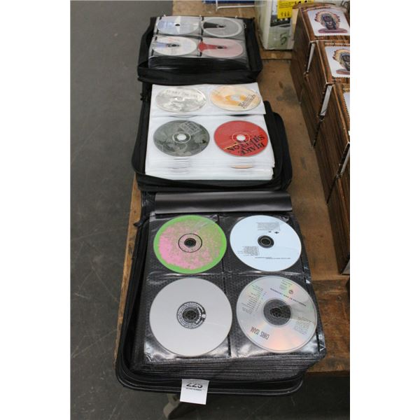 Music CD Collection 3 Carry Cases