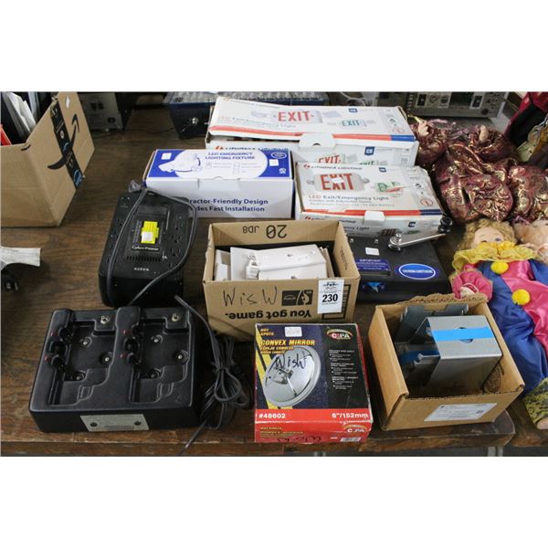 Personal Cig Machine, Lighted Exit Signs, Lighted Signs, UPS