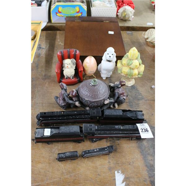 Ho Trains, Monkey Dish, Lap Desk, Décor