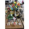 Image 1 : Christmas Tree Dishes, Perfumes, Egg, Candlesticks, Silk Plant
