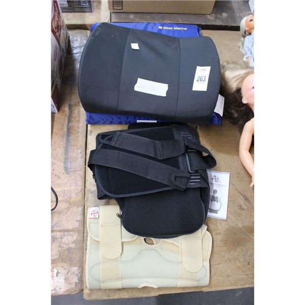 Marine Throw Cushion, Lumbar Support, Back/Leg Braces
