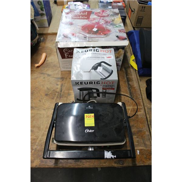 Oster Heated Press, Thermal Craft, Cocktail Fountain