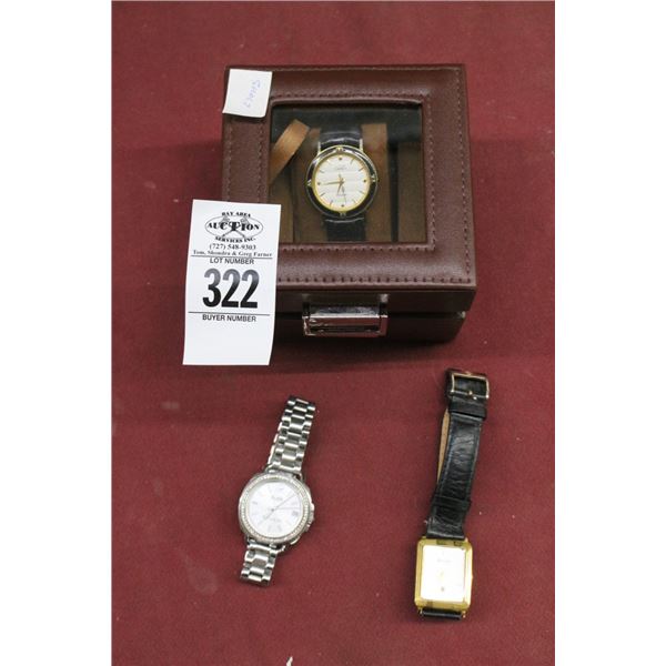 3-Cartier/Bulova/Coach Designer Watch - Not Authenticated - 3 X $