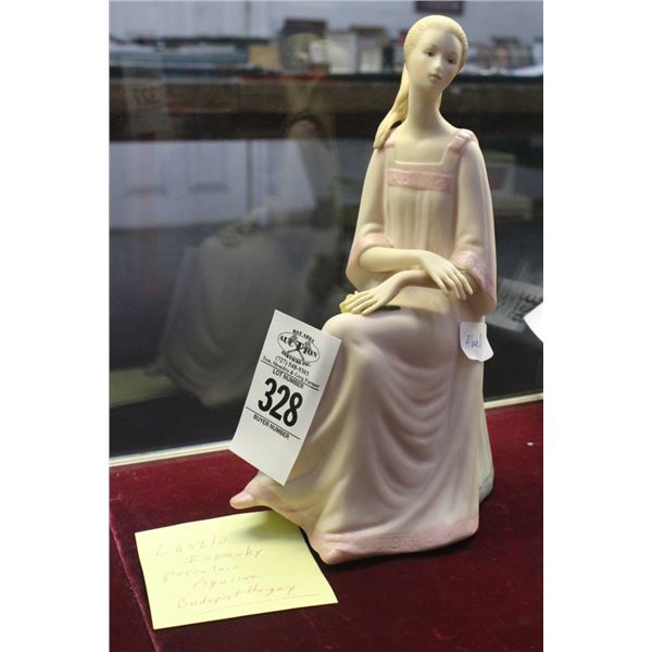 Laszlo Ispanky Porcelain Hungarian Figurine of Woman