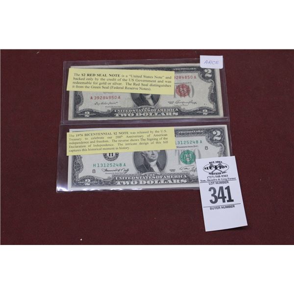 $2 Red Seal Note, 1976 Bicenntennial $2 Note