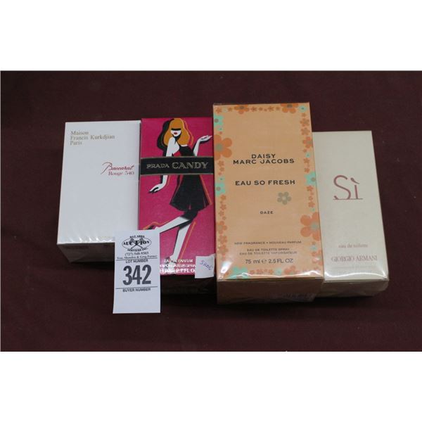 4-Prada/Armani/Maison/MJ Perfume - 4 X $
