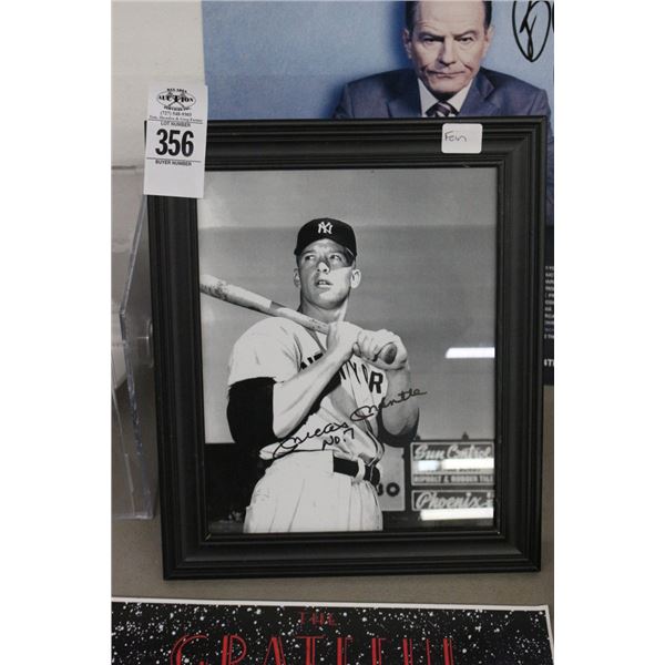 Mickey Mantle Autographed Vintage Photo