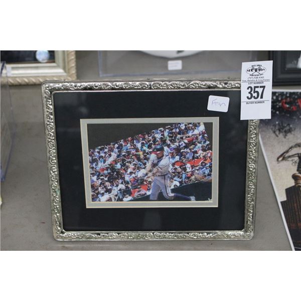3D Framed Swinging Baseball Player