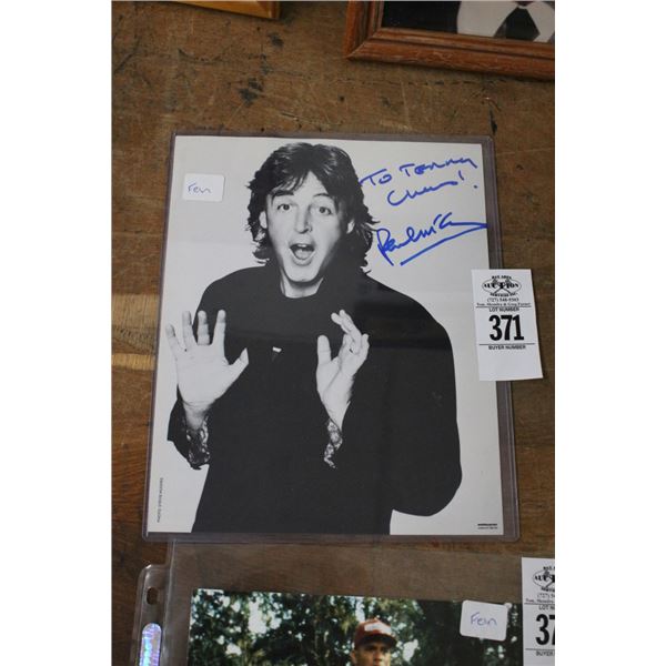 Paul McCartney Vintage Autographed Photo
