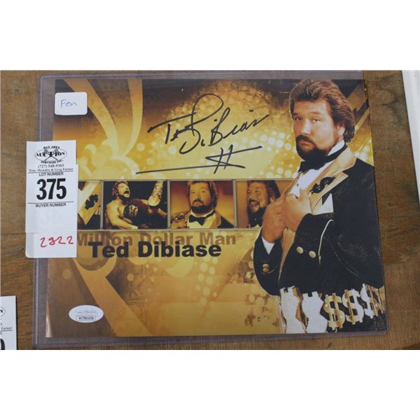 Ted Dibiase Autographed Promotion w/COA